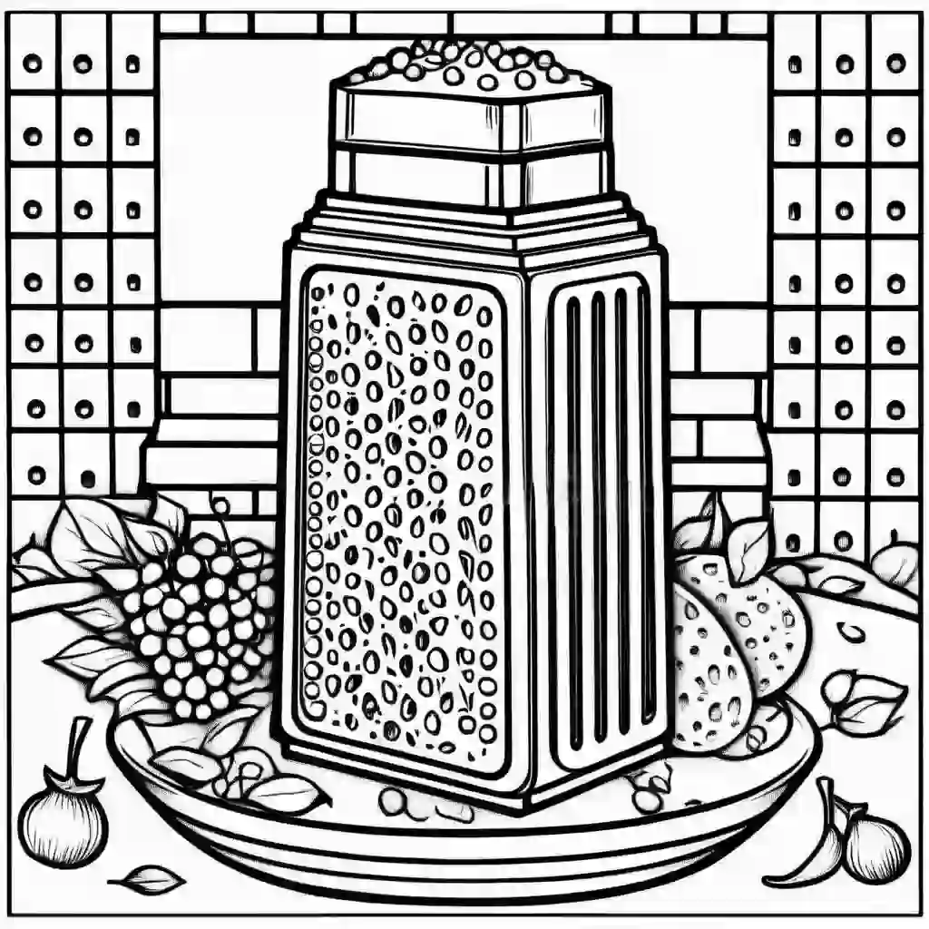 Cheese grater coloring pages